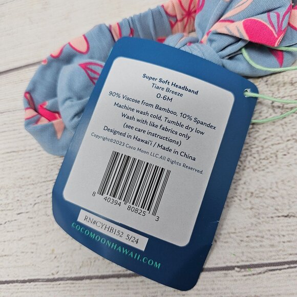 NWT Coco Moon Baby Girl 0-6 months Bamboo Bow - Picture 3 of 3